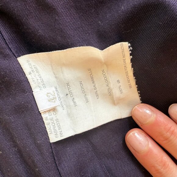 Miu Miu Purple Corduroy Trench Coat - Picture 10 of 10